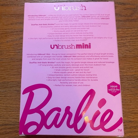 Barbie x UNbrush Detangling Hair Brush - Picture 2 of 2
